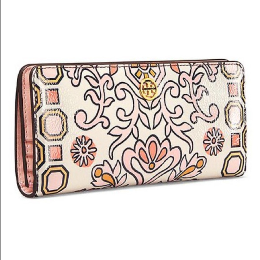Tory Burch Hicks Garden Slim Envelope Wallet
